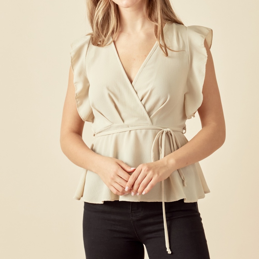 Beautiful Ruffle Sleeve Blouse